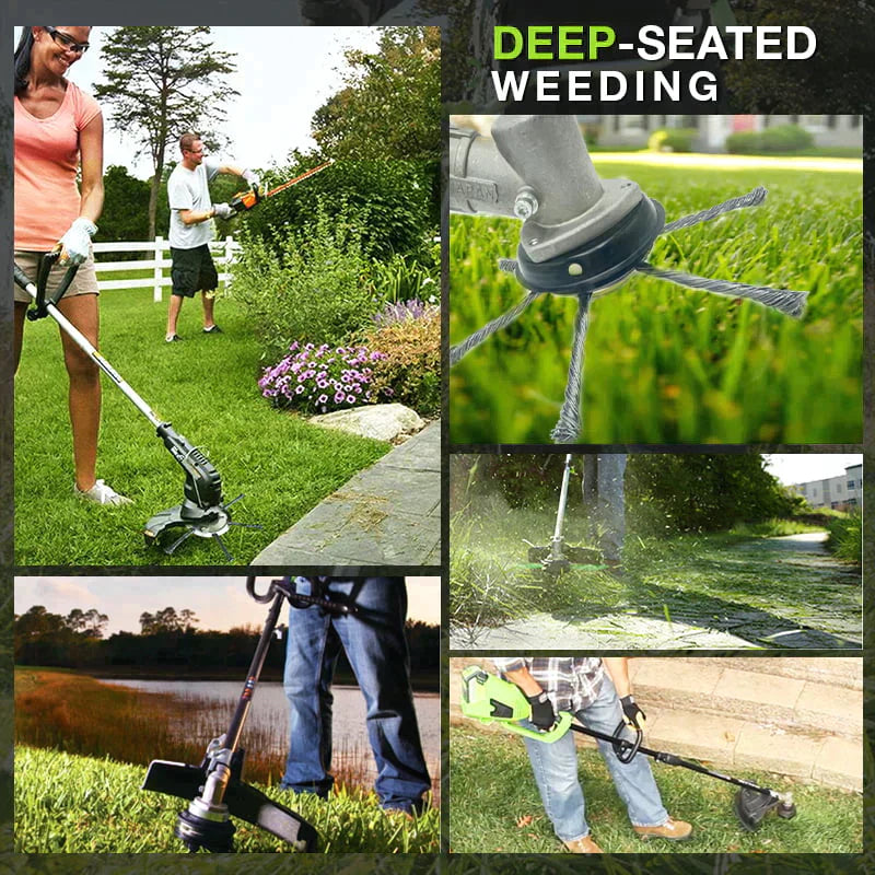 🔥BUY 2 GET 1 FREE 👨🌾6 inch Steel Wire Brush Cutter Trimmer Head