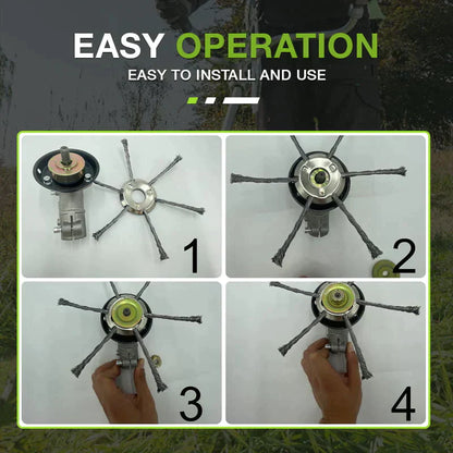 🔥BUY 2 GET 1 FREE 👨‍🌾6 inch Steel Wire Brush Cutter Trimmer Head